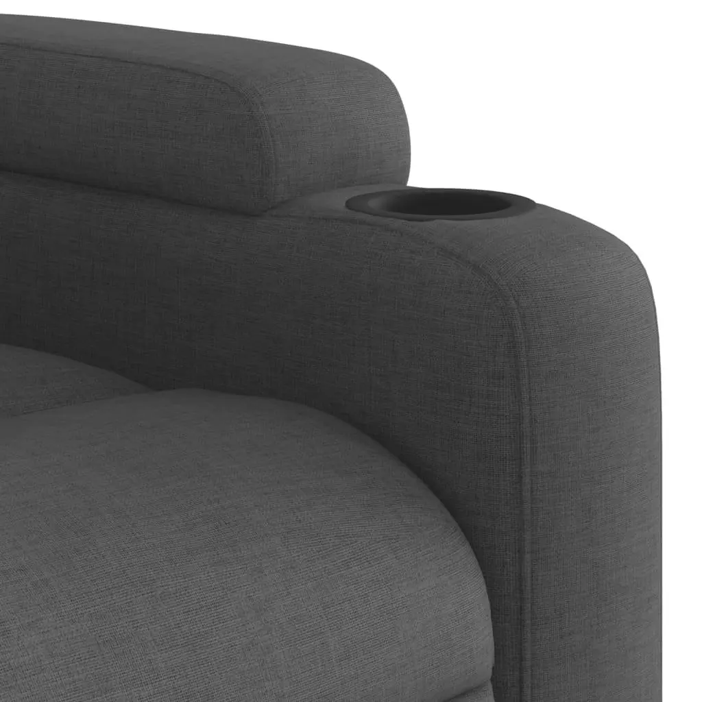 Electric Recliner Armchair Grey Power Lift Comfort