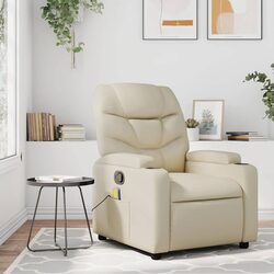 Efficient and Stylish Cream Massage Recliner Chair