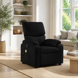 Concise Overview of Black Fabric Massage Recliner Chair