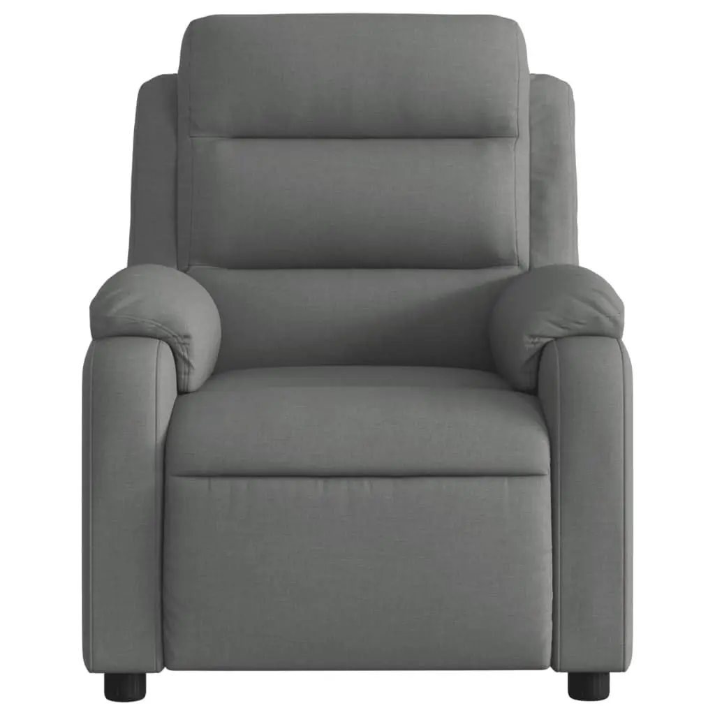 Grey Fabric Massage Recliner Chair