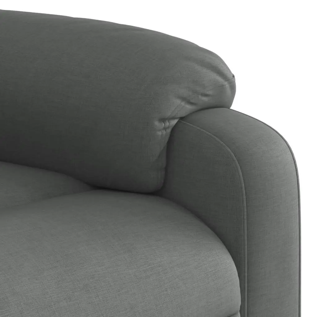 Grey Fabric Massage Recliner Chair
