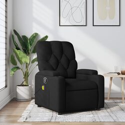 Black Fabric Massage Recliner Chair: Perfect for Relaxing