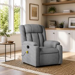 Concise Overview of the Grey Fabric Massage Recliner
