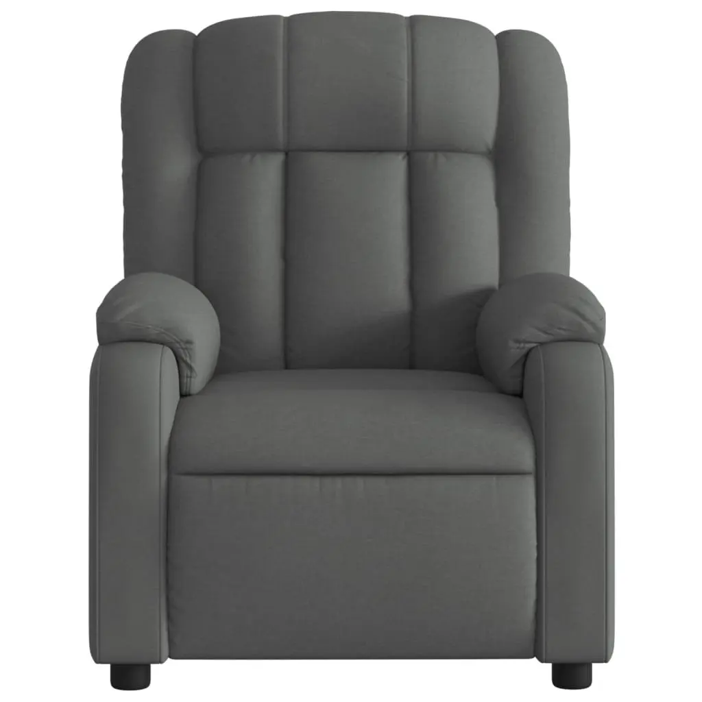 Grey Fabric Massage Recliner Chair