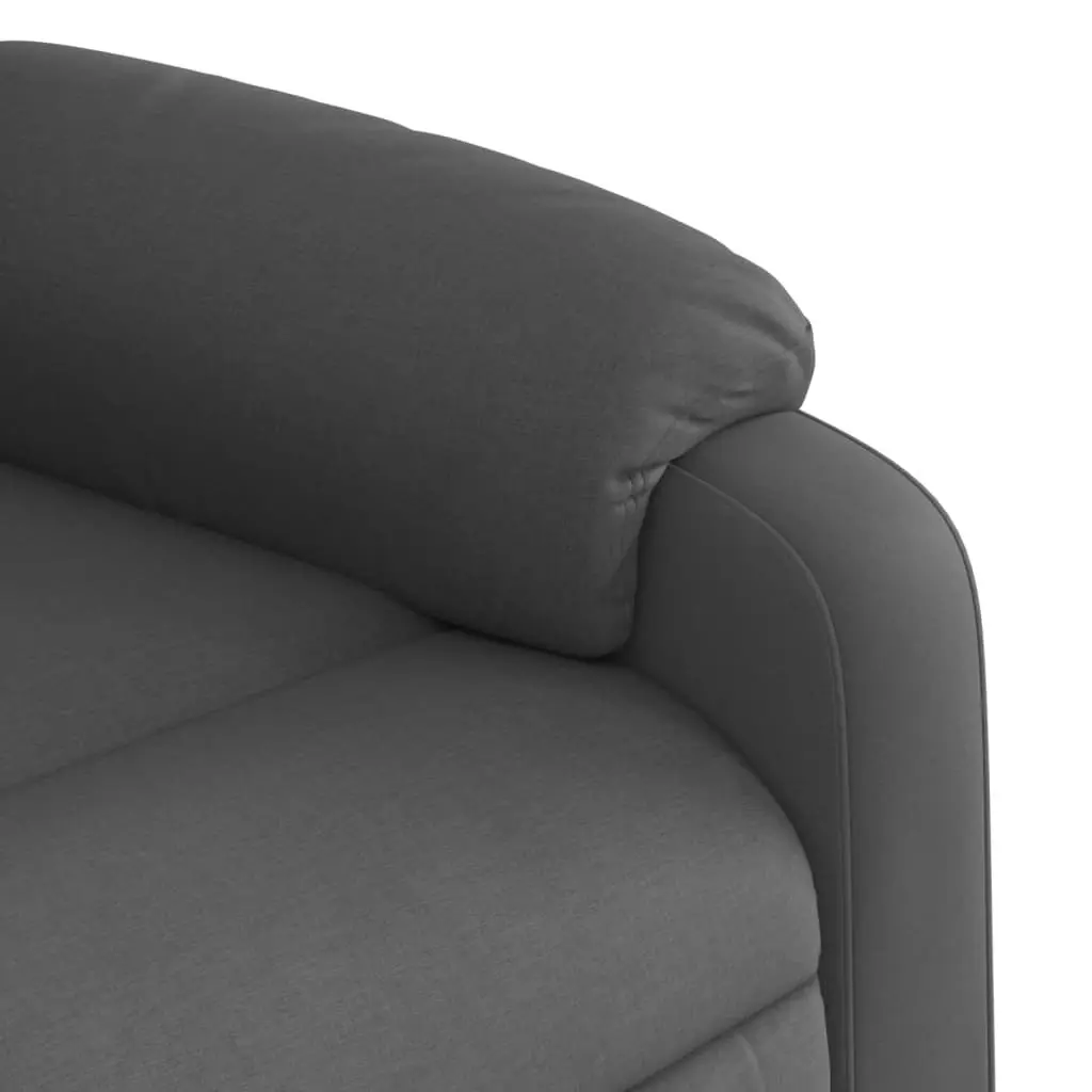 Grey Fabric Massage Recliner Chair
