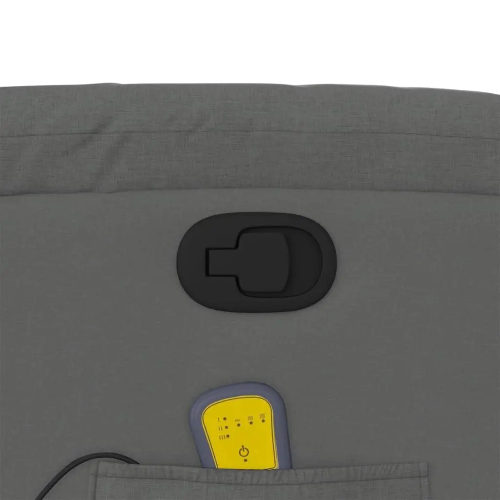 Grey Fabric Massage Recliner Chair