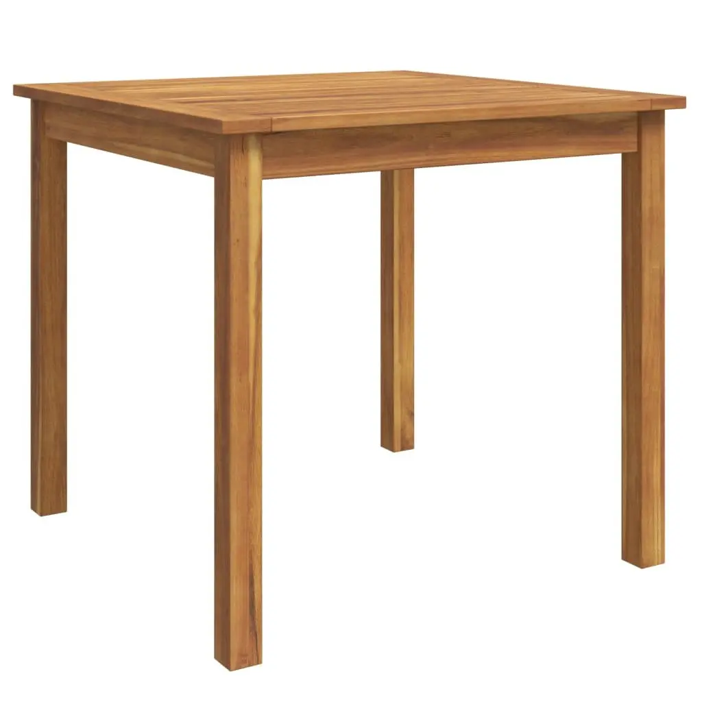 Garden Dining Set Brown 5 Piece Outdoor Furniture Solid Wood Acacia Chairs Table