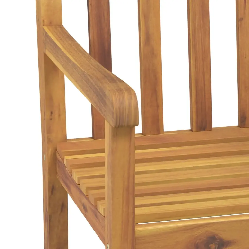 Garden Dining Set Brown 5 Piece Outdoor Furniture Solid Wood Acacia Chairs Table