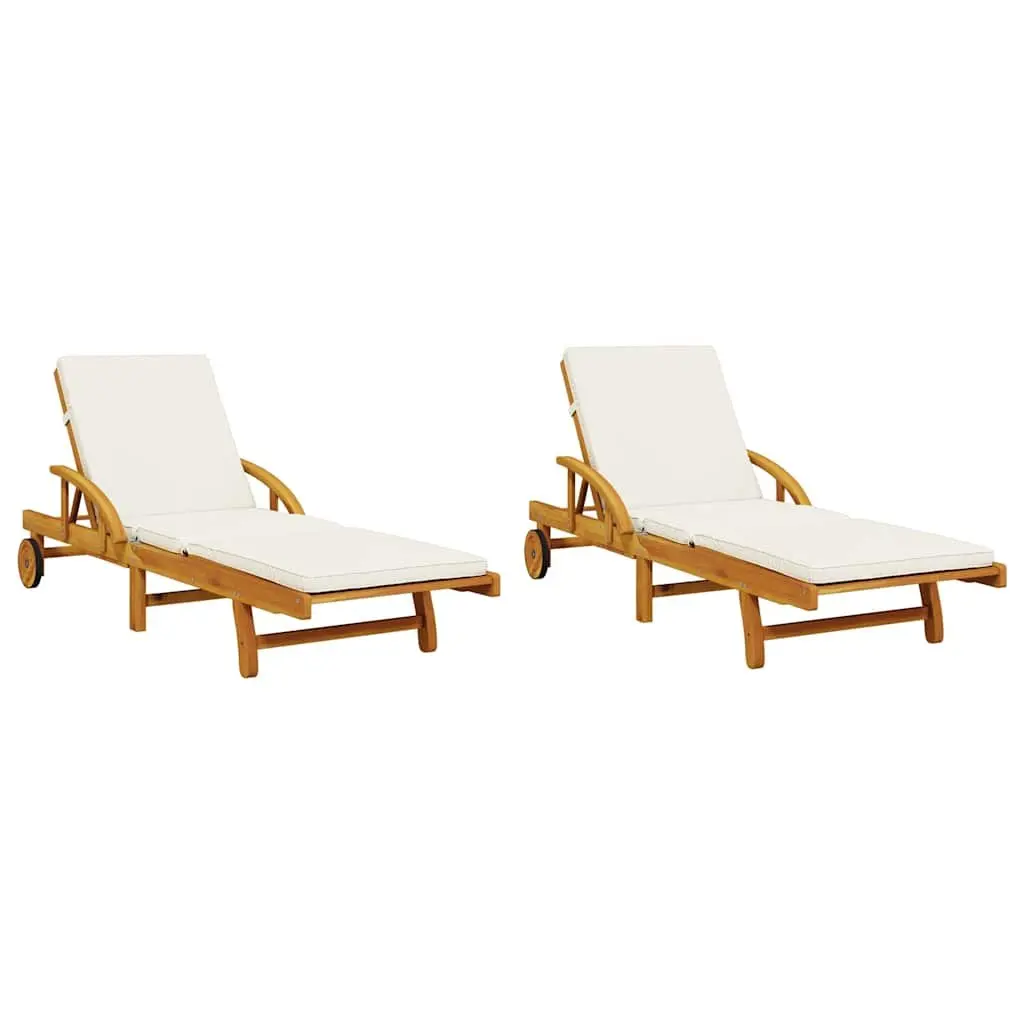 Sun Loungers with Pull-Out Table