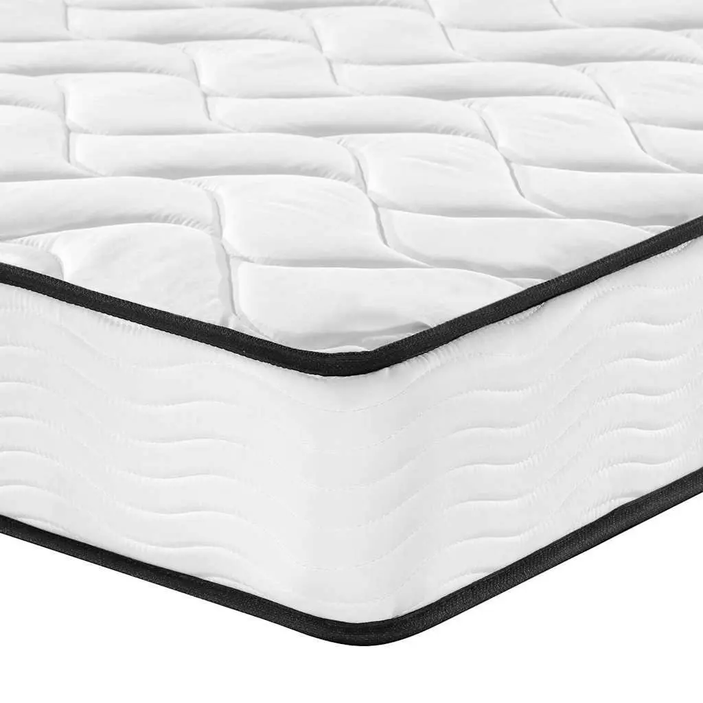 Bonnell Spring Mattress White Queen Size 152x203 cm Medium Firmness