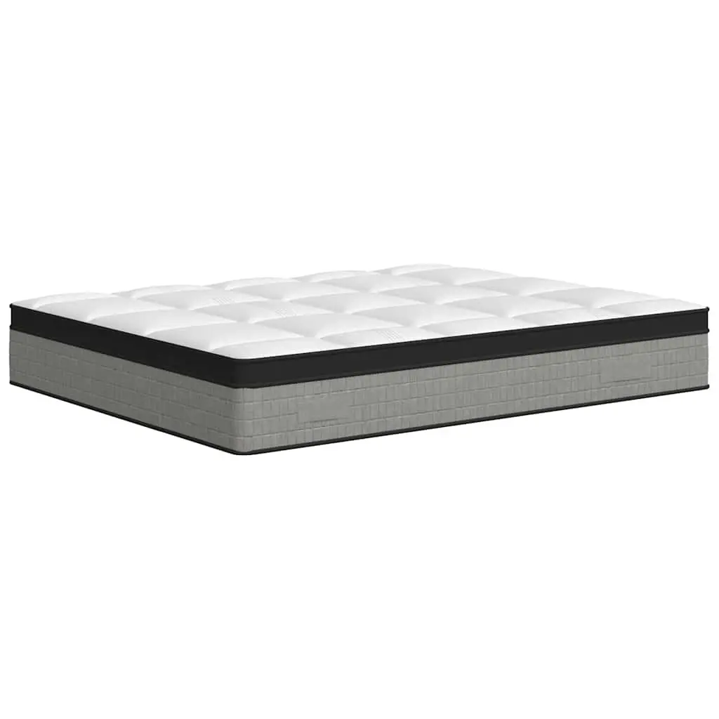 Pocket Spring Mattress White Queen Size 152x203cm Medium Plus Sleep Support
