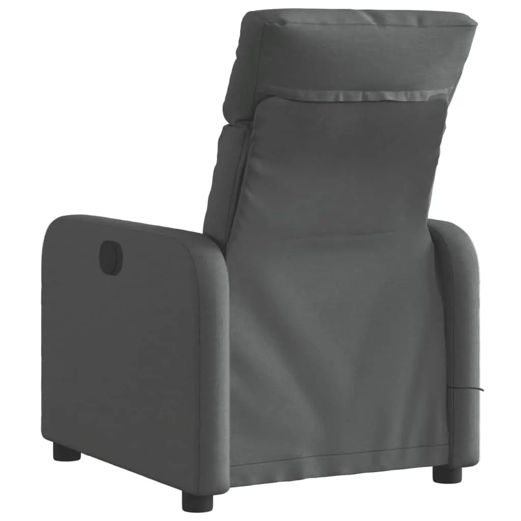 Grey Electric Massage Recliner with Functionality