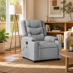 Stylish Grey Massage Recliner Chair – Get Comfortable