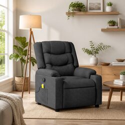 Concise Features of the Dark Grey Massage Recliner Chair