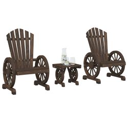Compact and Stylish Adirondack Lounge Set