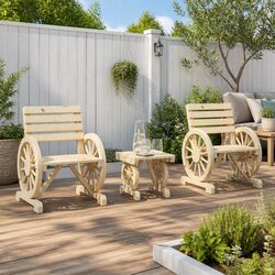 Get Comfy with This 3 Piece Adirondack Lounge Set