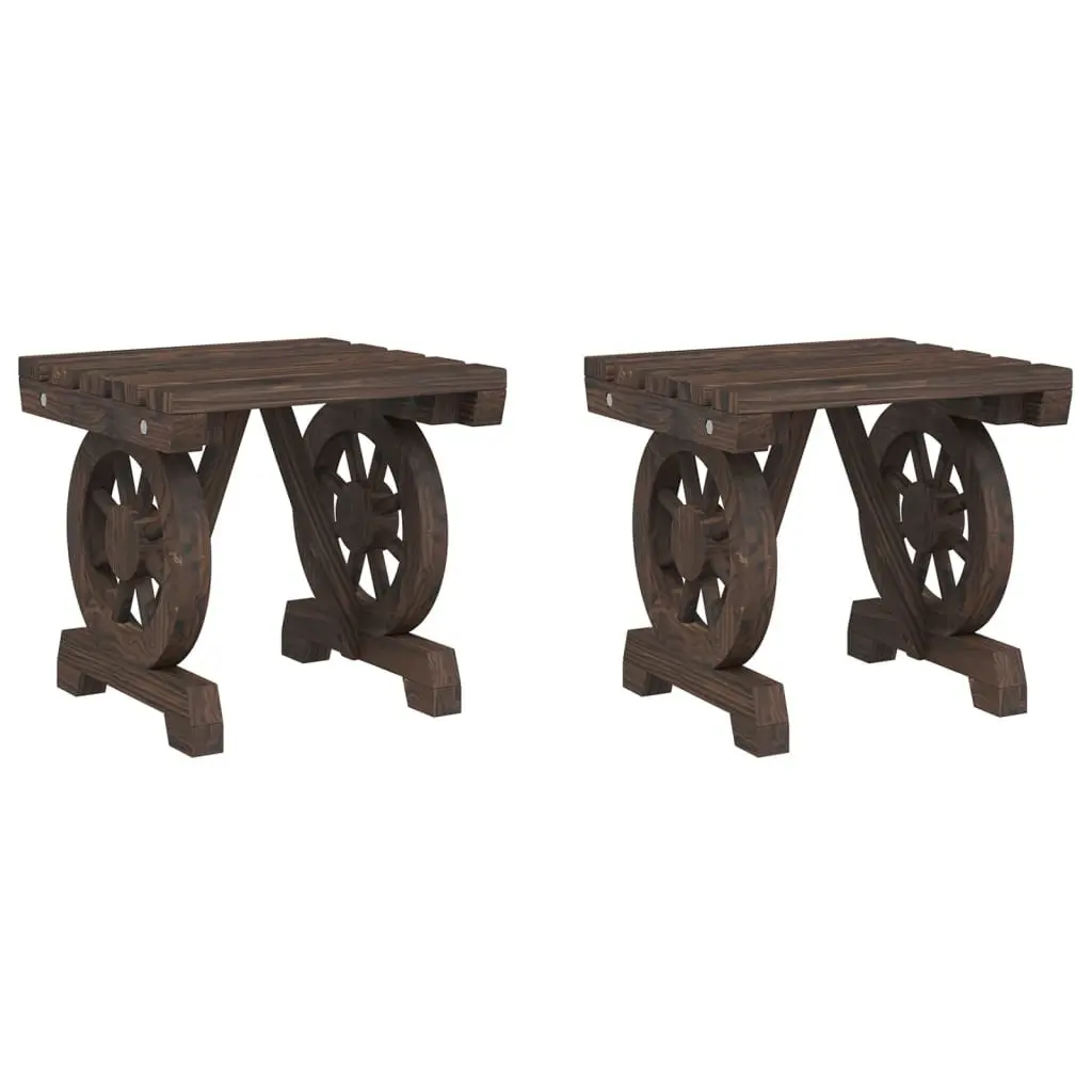 Solid Wood Footstools for Outdoors