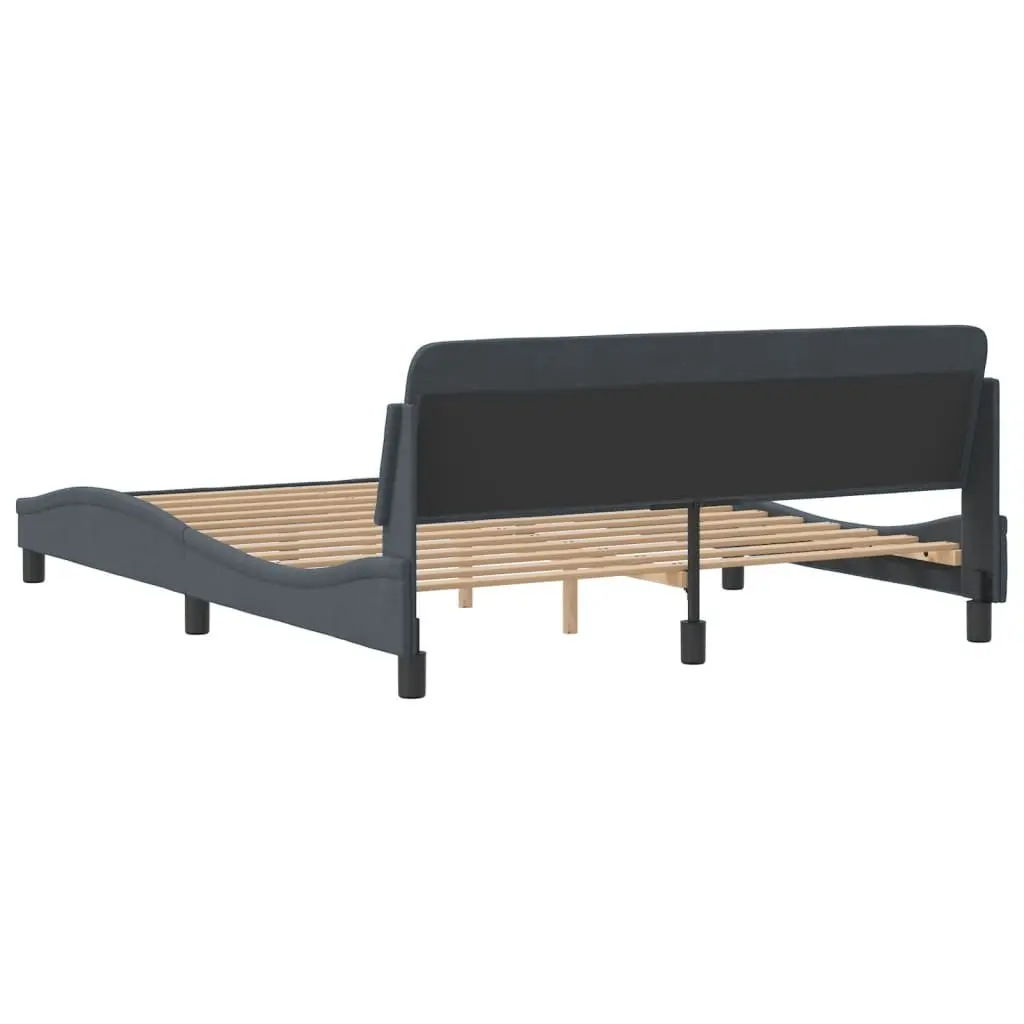 Grey Velvet Queen Bed Frame