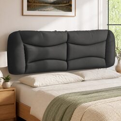 Grey Fabric Headboard Cushion with Back Support, 153cm