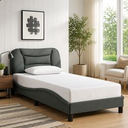 Compact Fabric Bed Frame with Stylish Design
