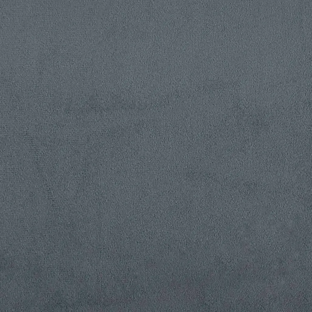 Bed Frame Grey Velvet 90x190 cm Cushioned Headboard Slatted Base