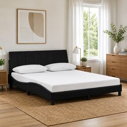 Black Velvet Queen Bed Frame