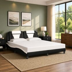 Concise King Bed Frame 180x200 cm with Slatted Base