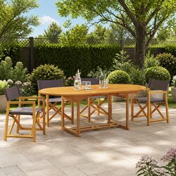 Compact and Lightweight Folding Garden Chairs – Set of 4