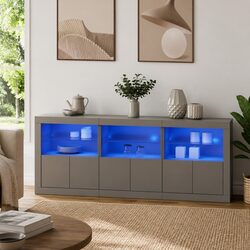 White Sideboard with Ample Storage Space