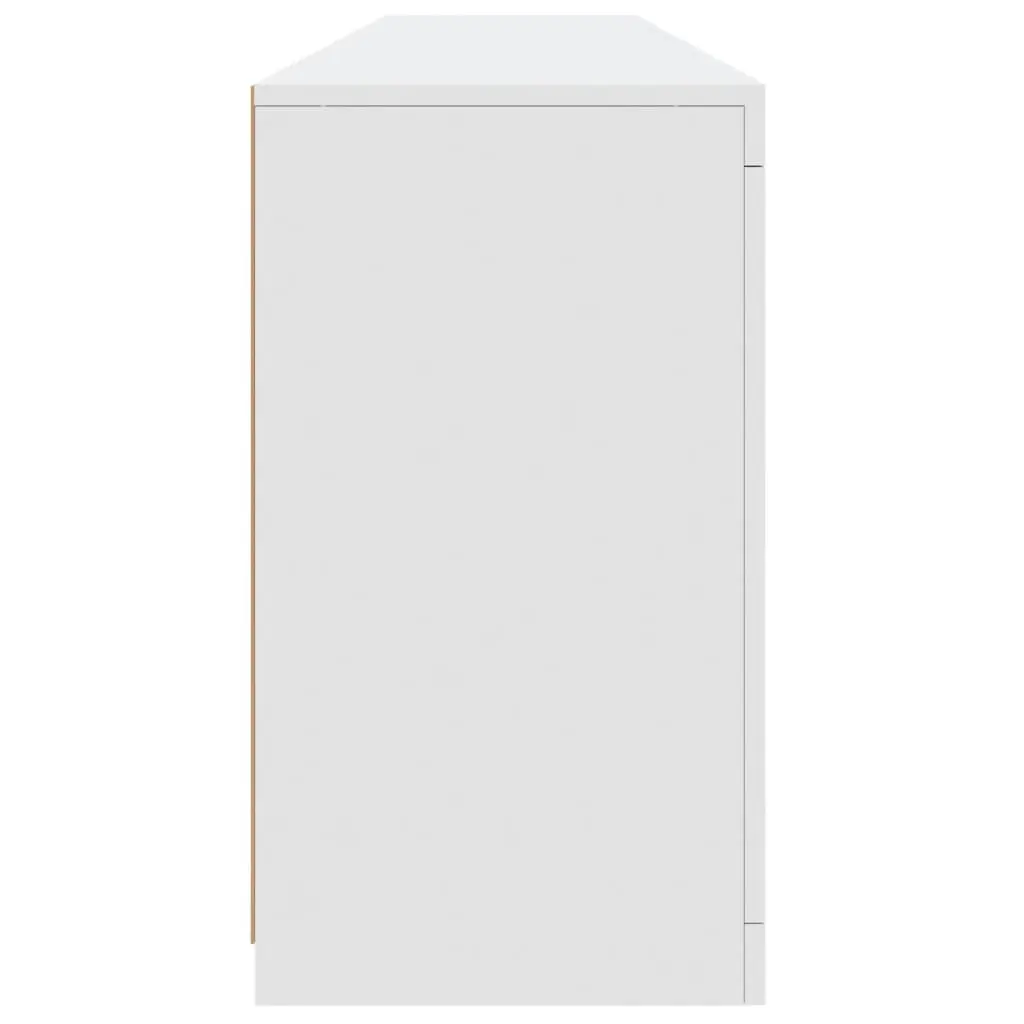 Sideboard Cabinet White Modern with RGB LED Lights