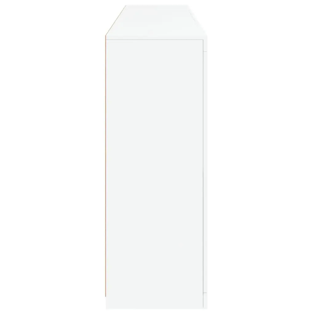 White Sideboard Cabinet RGB LED Lights Modern Storage Buffet 181.5 x 37 x 100 cm