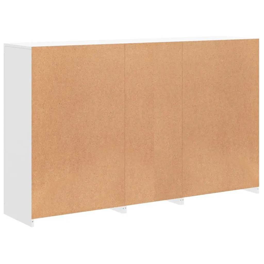 Sideboard Cabinet White 162W x 37D x 100H cm RGB LED Lights Storage Buffet Furniture