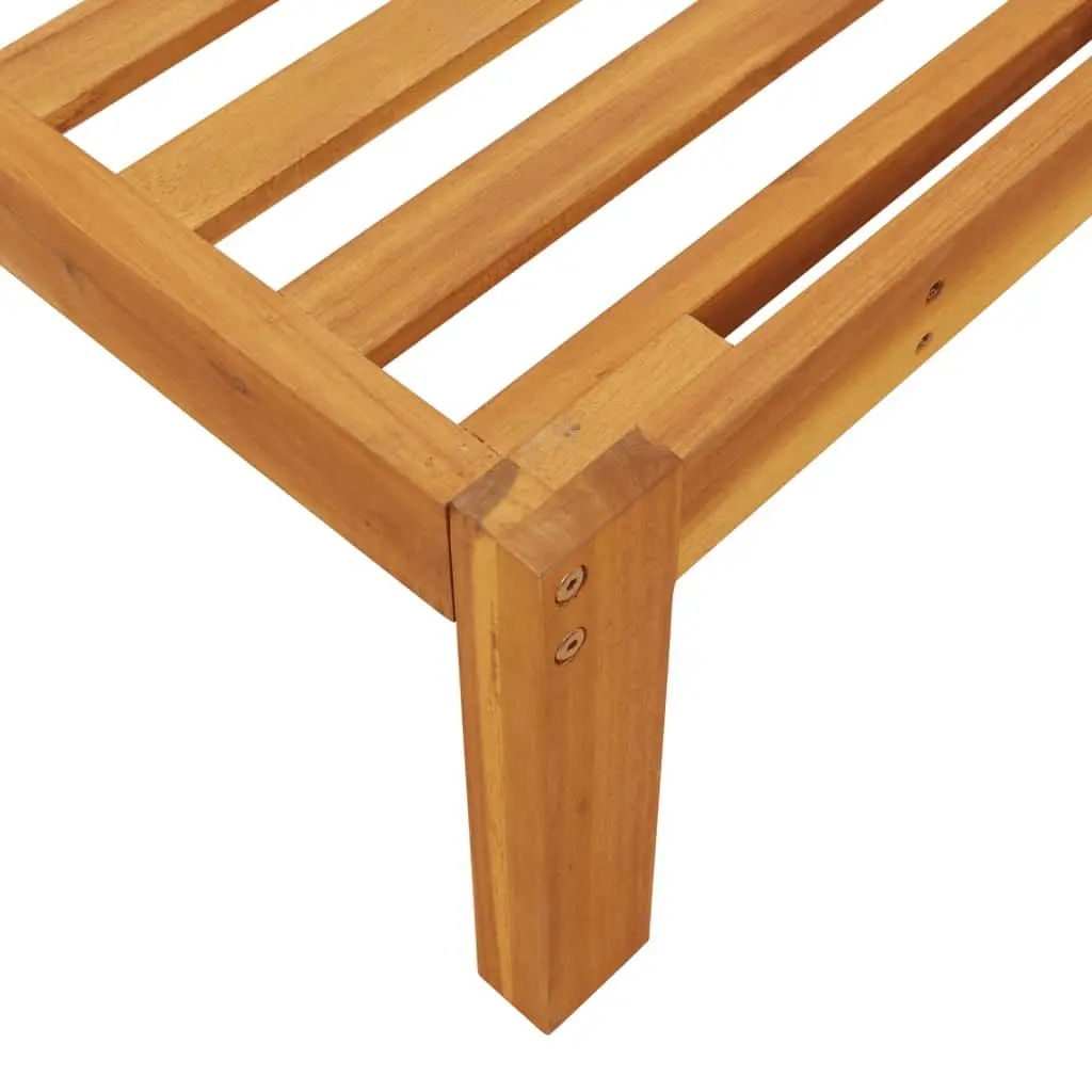 Outdoor Sectional Sofa Corner Set 2 pc Garden Pallet Furniture Solid Acacia Wood