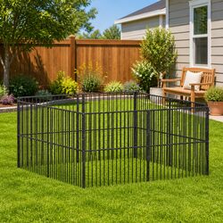 8-Panel Dog Playpen for Small Animals