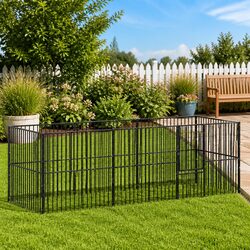 Concise 8-Panel Dog Playpen in Sturdy Steel