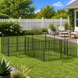 Compact and Durable 12-Panel Dog Playpen