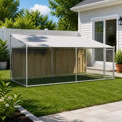 Dog Cage with Roof and Door
