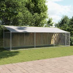 Friendly and Reliable Grey Dog Cage 6x2x2m with Roof