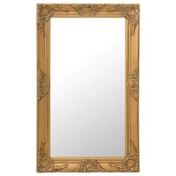 Concise Gold Frame Baroque Wall Mirror 50x80cm