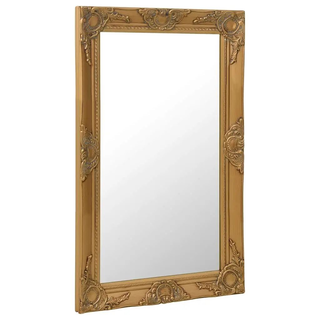 Wall Mirror Gold 50x80cm Ornate Baroque Style Decorative Home Decor