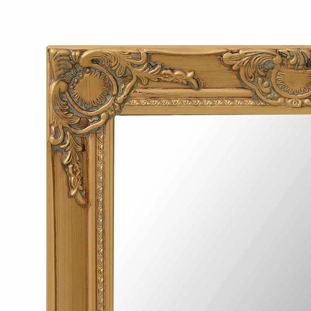 Wall Mirror Gold 50x80cm Ornate Baroque Style Decorative Home Decor