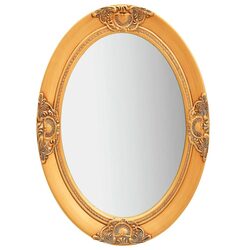Concise Gold Baroque Wall Mirror 50x70cm