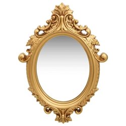 Wall Mirror Castle Style 56x76 cm Gold Ornate Frame Decor Dressing Room