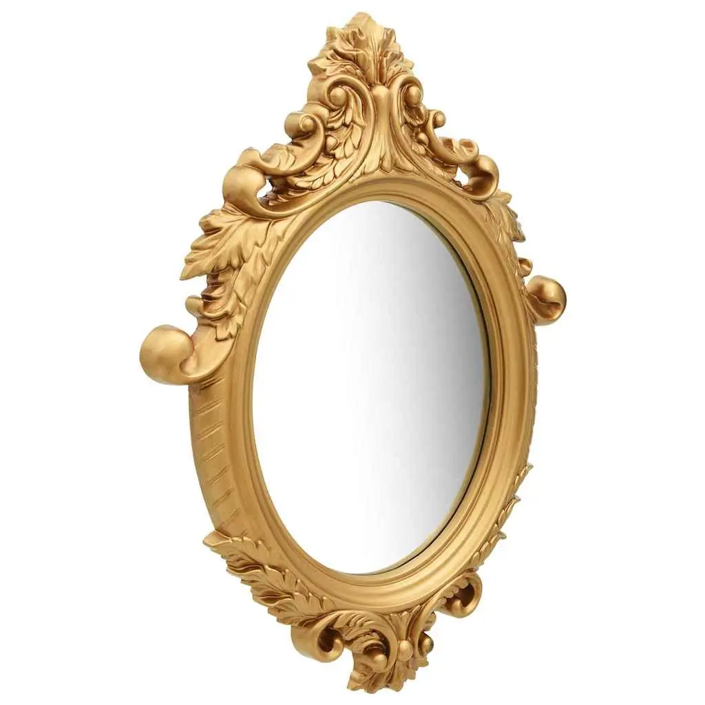 Wall Mirror Gold 56x76 cm Castle Style Ornate Frame