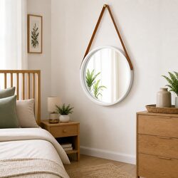 Stylish Silver Round Wall Mirror for Your Home