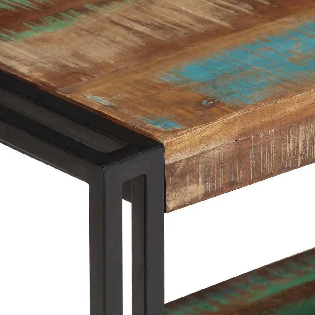 TV Cabinet 120x30x40 cm Solid Reclaimed Wood Brown Industrial Living Room