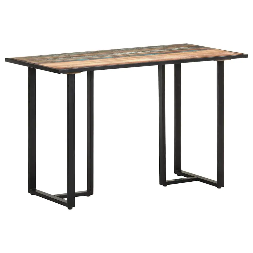 Dining Table Multicolour 120 cm Solid Reclaimed Wood Industrial Style