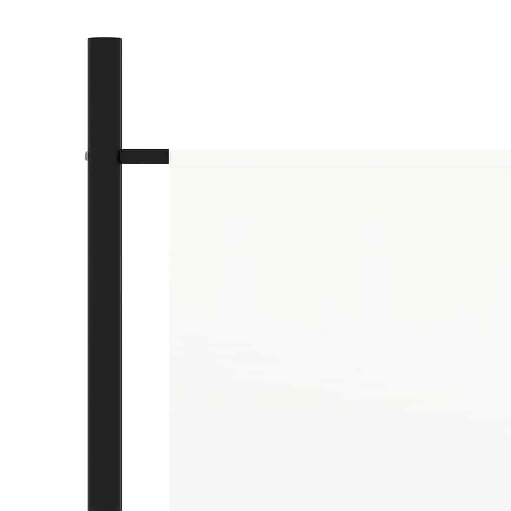 3-Panel Room Divider White Foldable Privacy Screen Partition 260 x 180 cm Fabric