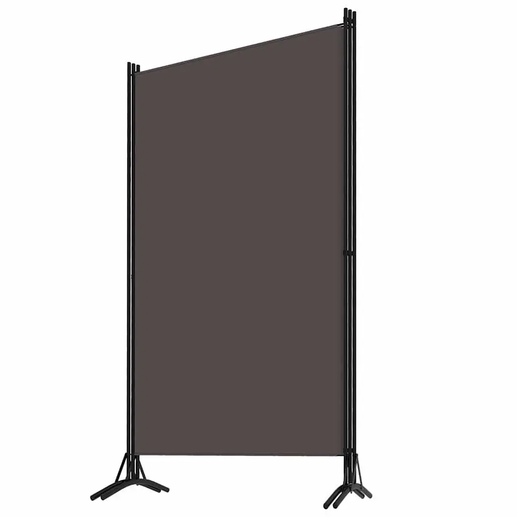 3-Panel Room Divider Grey Folding Privacy Screen Partition Home Office Bedroom