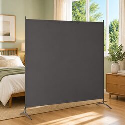 Compact 3-Panel Room Divider in Anthracite for Any Room